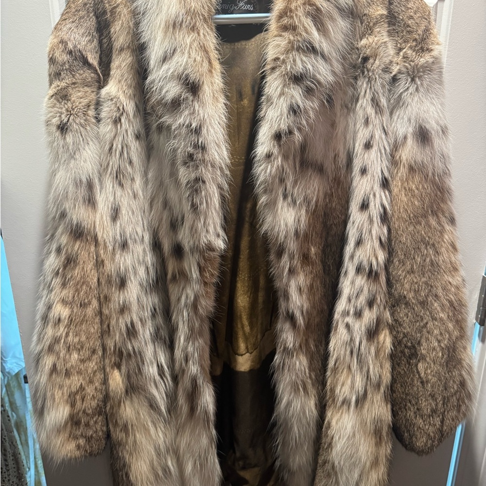 Chic bobcat Fur Teddy Jacket